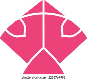 Kite vector icon. Can be used for printing, mobile and web applications.