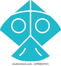 Kite Vektorsymbol. Kann für Druck-, Mobil- und Web-Anwendungen verwendet werden.