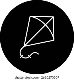 Kite vector icon. Can be used for printing, mobile and web applications.