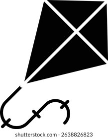 Kite vector icon. Can be used for printing, mobile and web applications.