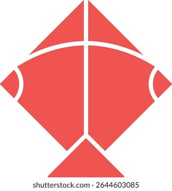 Kite vector icon. Can be used for printing, mobile and web applications.