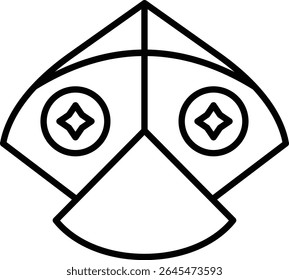 Kite vector icon. Can be used for printing, mobile and web applications.
