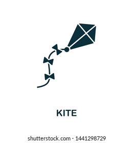 Kite vector icon illustration. Creative sign from icons collection. Filled flat Kite icon for computer and mobile. Symbol, logo vector graphics.