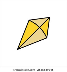 modelo de linha de ícone de vetor de pipa