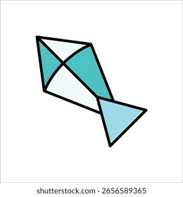 kite vector icon line template