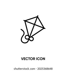 Kite vector icon. Modern, simple flat vector illustration for website or mobile app.Kite symbol, logo illustration. Pixel perfect vector graphics	