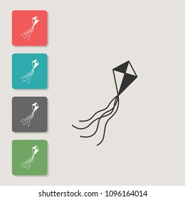Kite - vector icon. Symbol for web, infographics, print design and mobile UX/UI kit. Vector illustration, EPS10.