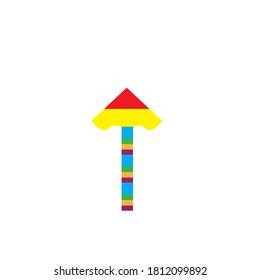 plantilla de logotipo de icono de ilustración de vector kite
