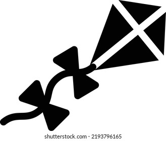 kite Vector illustration on a transparent background. Premium quality symmbols. Glyphs vector icons for concept and graphic design.