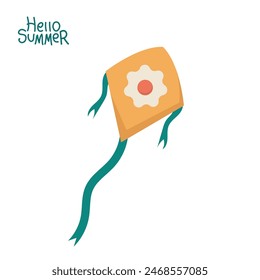 kite vector illustration. summer theme