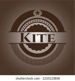 Kite wood emblem. Vintage.