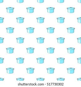 Kitechen pot pattern. Cartoon illustration of kitechen pot vector pattern for web
