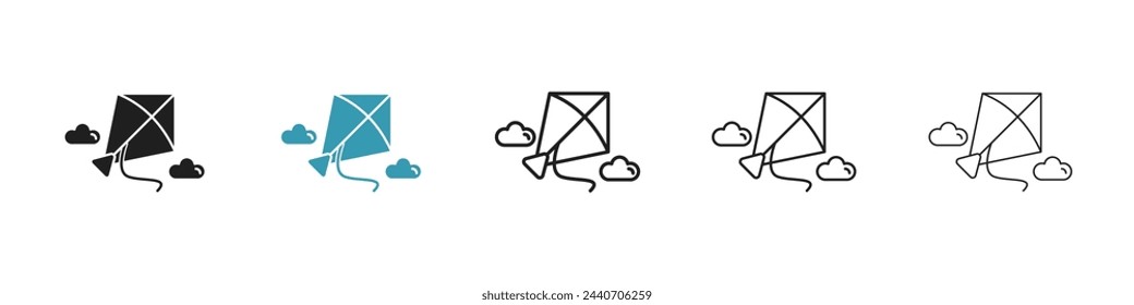 Festival de vuelo de cometas e iconos de Sankranti. Celebración y símbolos de embarcaciones aerotransportadas