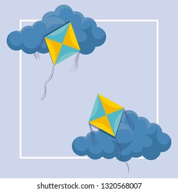 kites flying in the sky