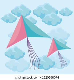 kites flying in the sky