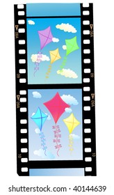 kites on the negative