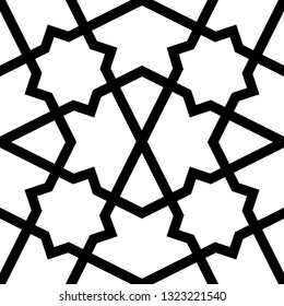 Kites, stars, figures background.Polygons backdrop. Geometric ornament. Grid wallpaper. Geometrical motif. Digital paper, textile print, web design, abstract. Seamless pattern. Vector artwork.