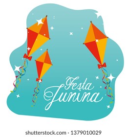 kites traditional decoration to festa junina