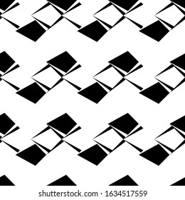 Kites, triangles, shapes ornament. Seamless pattern. Figures background. Ethnic wallpaper. Polygons motif. Geometric backdrop. Digital paper, textile print, web designing, abstract. Vector .