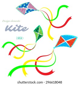 Kites, vector illustration