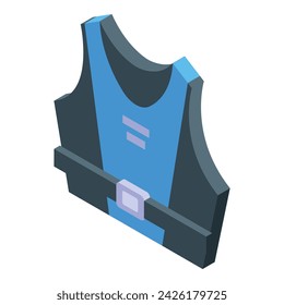 Kitesurfing vest icon isometric vector. Kite surf. Speed surf