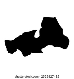 Kitgum district map, administrative division of Uganda. Vector illustration.