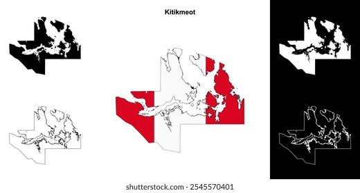 Conjunto de mapas da região de Kitikmeot (Nunavut)