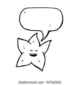 Kitschstar mit Sprachblase