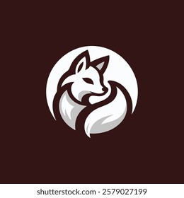 Kitsune fox logo for sale.