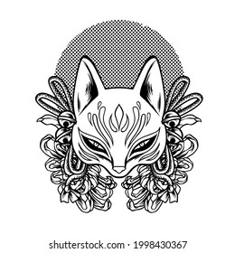 The Kitsune Japan Culture Silhouette  Illustration for your business or merchandise