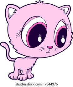 Ilustração de vetor de gato de gatinho