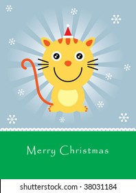 kitten christmas greeting