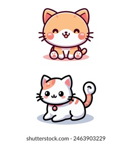 Kitten Cuties Sweet Kitty Cat Vector Collection