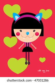 kitten girl
