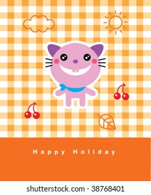 kitten greeting card