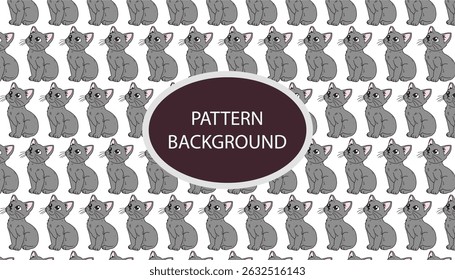 Kitten grey pet animal pattern background