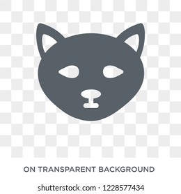 kitten icon. Trendy flat vector kitten icon on transparent background from animals collection. 