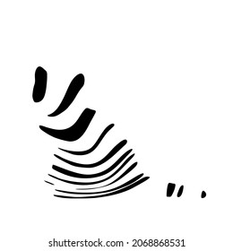 Kitten. Little cat, stylish minimalistic concept ideal for tatto, avatar, logo. Contemporary hand drawn vector illustrations