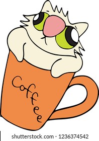 A kitten in a mug, better than coffee!