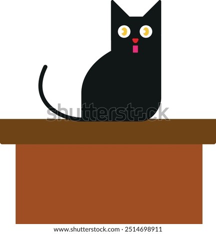 kitten photo cat black vector icon illustratrion