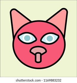KITTEN VECTOR ICON
