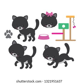 Kitten vector illustration clip art