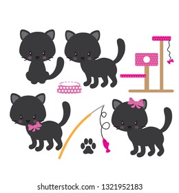 Kitten vector illustration clip art