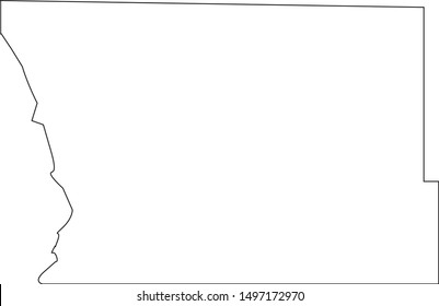 kittson county map in state of minnesota