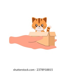 Kätzchen, Katze, Haustier Adoption, Hilfe Obdachlose Tiere finden. 
