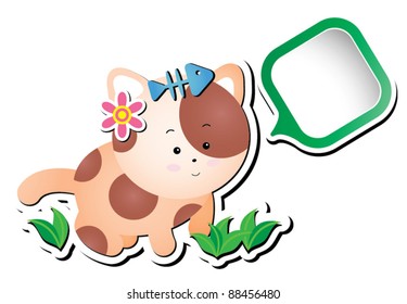 kitty cat series-walking kitty
