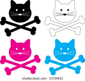 kitty crossbones