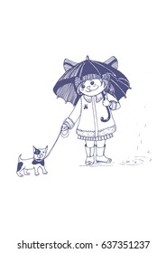 Kitty with a dog
