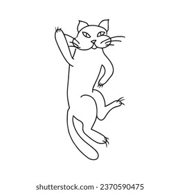 kitty graphic design vector illustration,art tattoo sketch,hand draw,print use