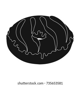 Kitty ,single icon in black style.Kitty, vector symbol stock illustration web.